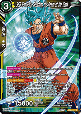 SSB Son Goku, Reaching the Realm of the Gods