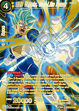 SSB Vegeta, God-Like Power