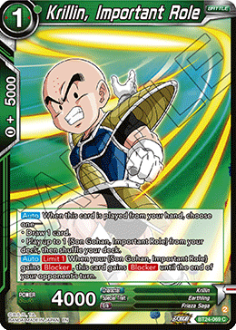 Krillin, Important Role