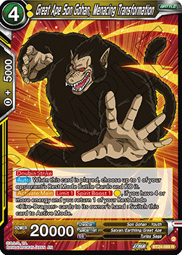 Great Ape Son Gohan, Menacing Transformation