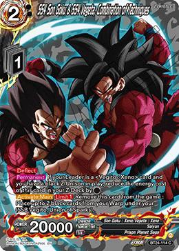 SS4 Son Goku & SS4 Vegeta, Combination of Techniques