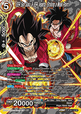 SS4 Son Goku & SS4 Vegeta, Striking a Weak Point