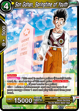 Son Gohan, Springtime of Youth