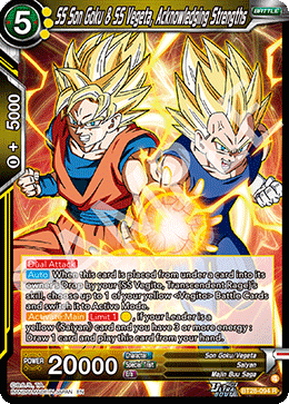 SS Son Goku & SS Vegeta, Acknowledging Strengths