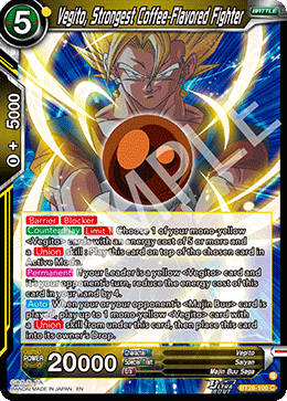 Vegito, Strongest Coffee-Flavored Fighter
