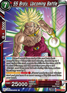SS Broly, Upcoming Battle