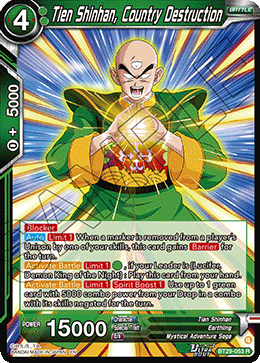 Tien Shinhan, Country Destruction