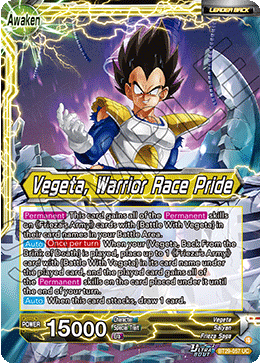 Vegeta, Warrior Race Pride