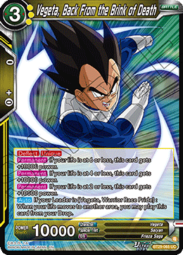 Vegeta, Back From the Brink of Death