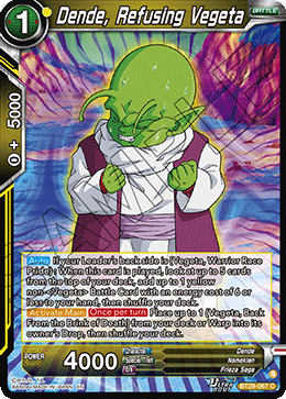 Dende, Refusing Vegeta