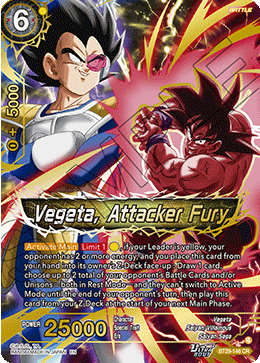 Vegeta, Attacker Fury