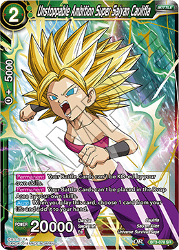 Unstoppable Ambition Super Saiyan Caulifla