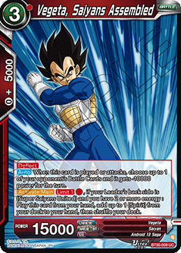 Vegeta, Saiyans Assembled