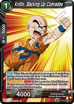 Krillin, Backing Up Comrades