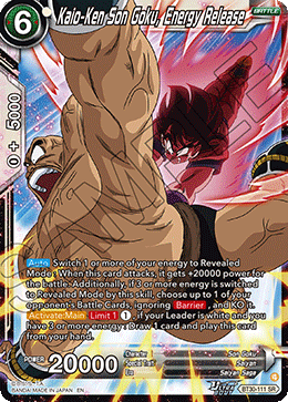 Kaio-Ken Son Goku, Energy Release