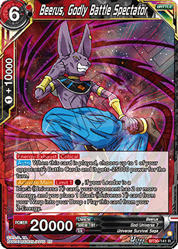 Beerus, Godly Battle Spectator