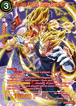 Son Goku & Vegeta, Battling Against Evil