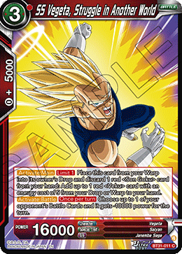 SS Vegeta, Struggle in Another World