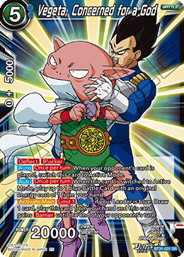 Vegeta, Concerned for a God