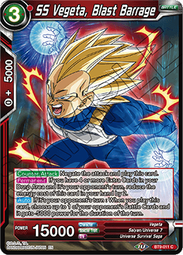 SS Vegeta, Blast Barrage