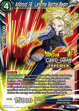 Android 18, Let the Battle Begin