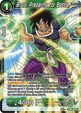 Broly, Preparing for BATTLE