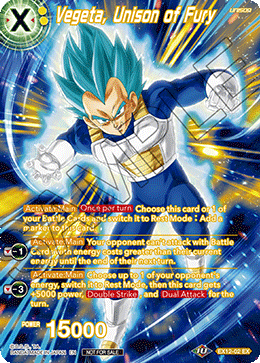 Vegeta, Unison of Fury