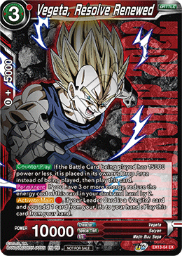 Vegeta, Resolve Renewed