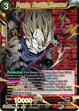 Vegeta, Resolve Renewed