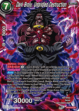 Dark Broly, Unbridled Destruction