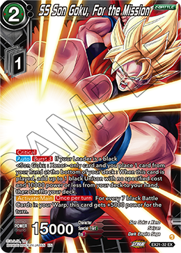 SS Son Goku, For the Mission