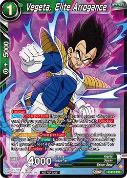 Vegeta, Elite Arrogance