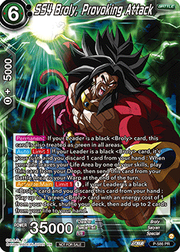 SS4 Broly, Provoking Attack