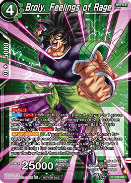 Broly, Feelings of Rage