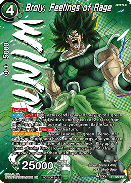 Broly, Feelings of Rage