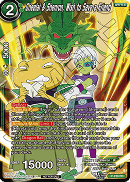 Cheelai & Shenron, Wish to Save a Friend