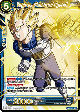 Vegeta, Prince of Speed