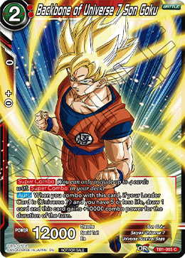 Backbone of Universe 7 Son Goku