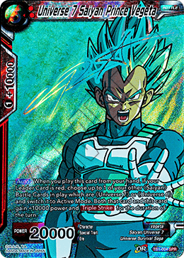 Universe 7 Saiyan Prince Vegeta