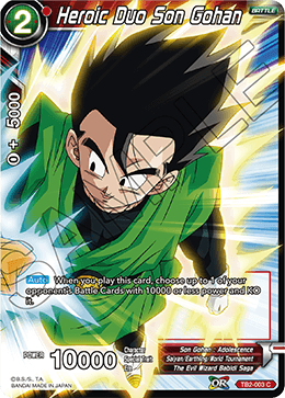 DBS TB2-030 R Oob, évaluation de force World Martial Arts Tournament C