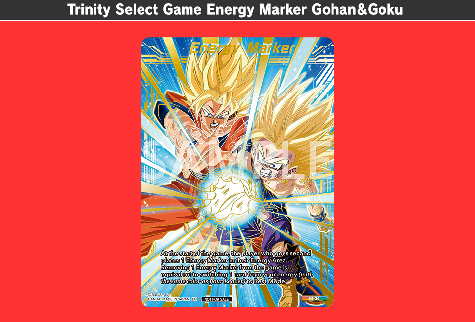 Trinity Select Game Energy Marker Gohan＆Goku