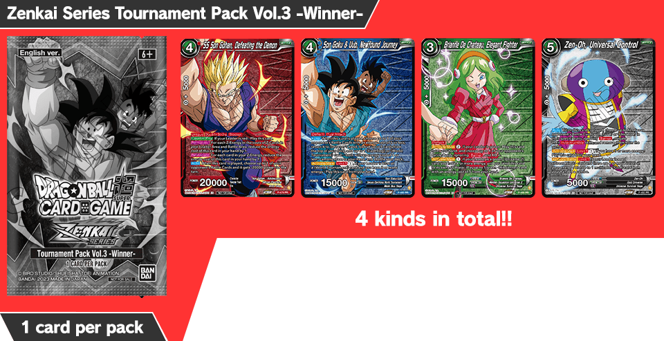 Zenkai Series Tournament Pack Vol.3 -Winner-
