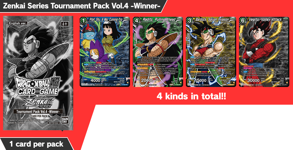 Zenkai Series Tournament Pack Vol.4 -Winner-