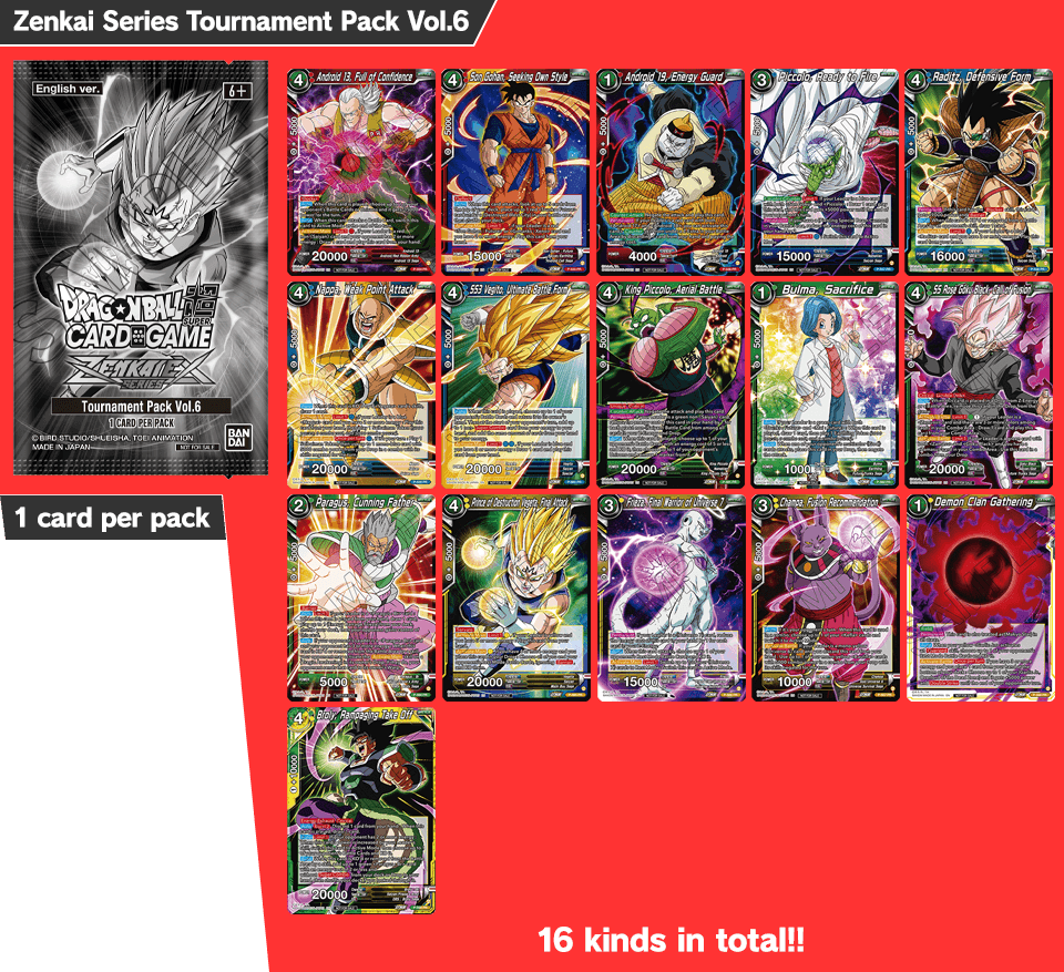 Zenkai Series Tournament Pack Vol.6