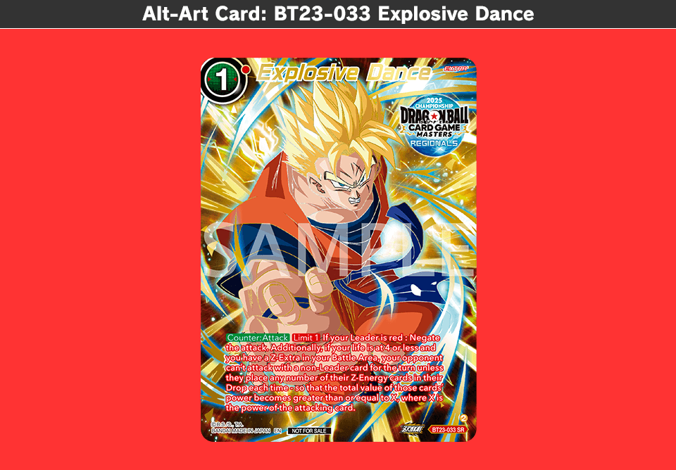 Alt-Art Card: BT23-033 Explosive Dance