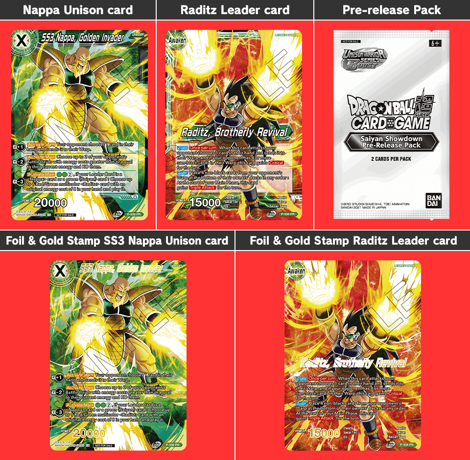 DRAGON BALL SUPER CARD GAME Unison Warrior Series Boost: Saiyan Showdo