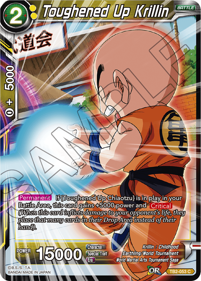 DBS TB2-030 R Oob, évaluation de force World Martial Arts Tournament C