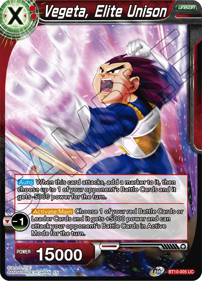 Dragon Ball Super Card Game Vegito, Unison of Might BT10-003 SR Super Rare