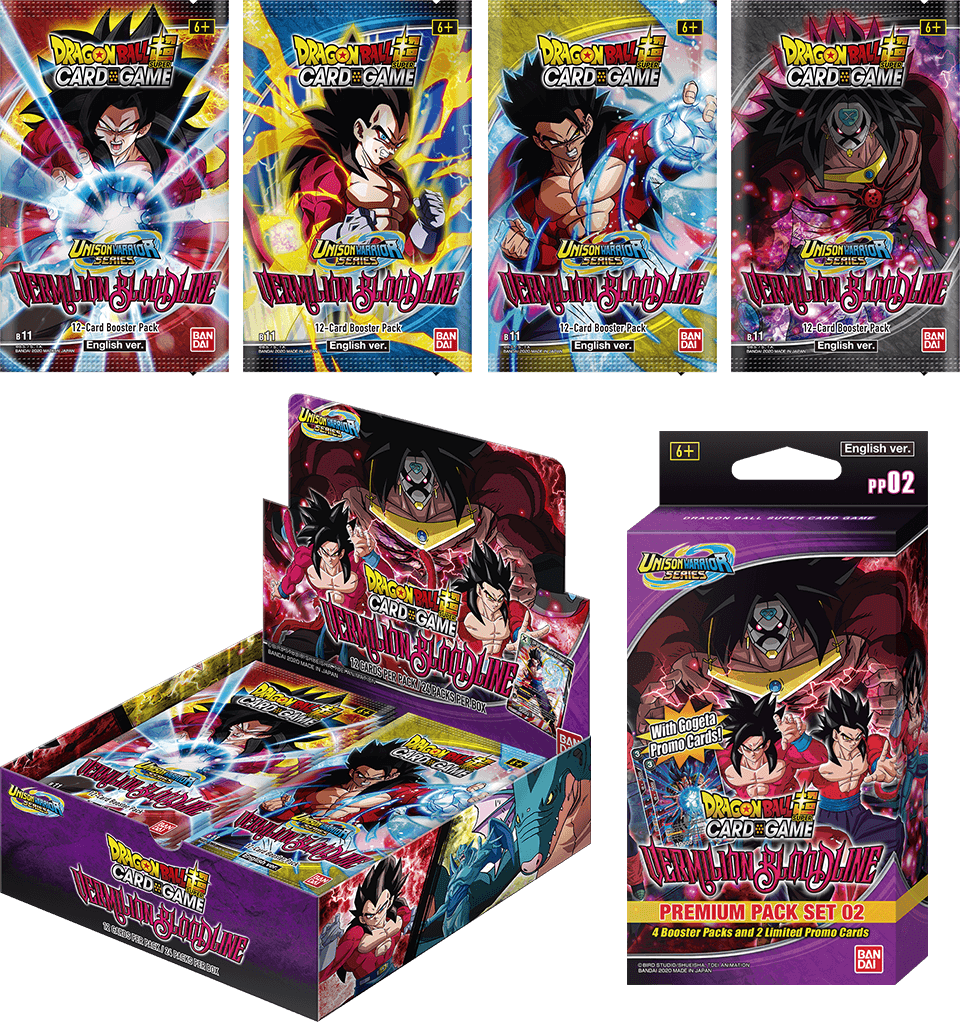UW02 booster packs and Premium Pack Sets.