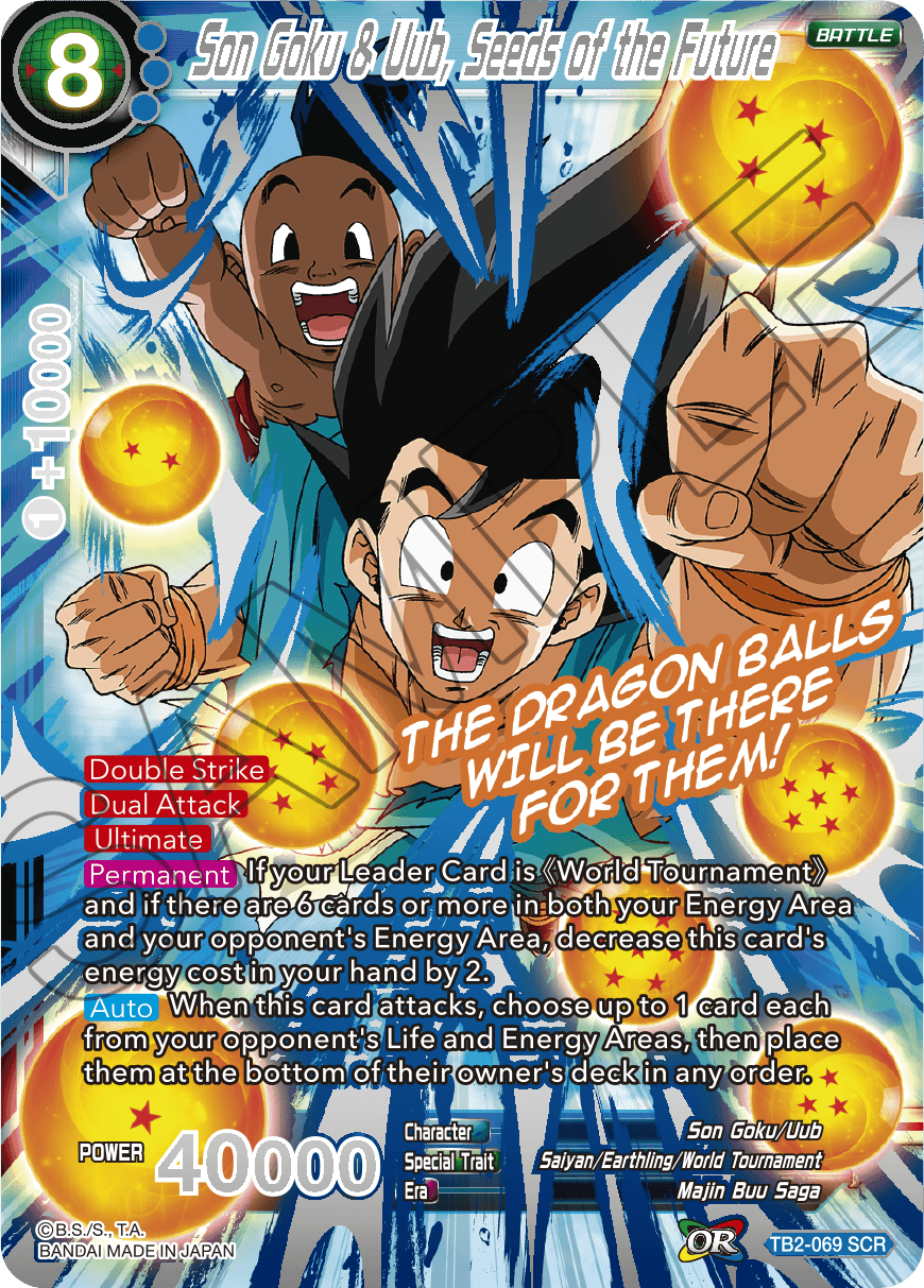 DBS TB2-030 R Oob, évaluation de force World Martial Arts Tournament C